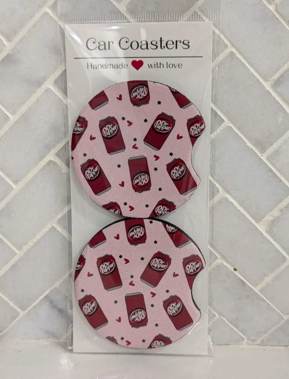 Dr. Pepper Car Coasters