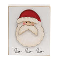 Ho Ho Ho Santa Block wooden Christmas decor