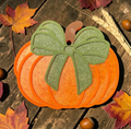 Pumpkin with Bow Car Air Freshie