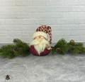 Honey and Me Nick the Baby Santa plush with plaid cap and fuzzy beard